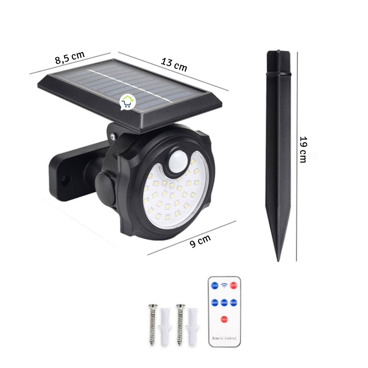 Miniatura 7 de Reflector Solar Lampara Jardin LF1905